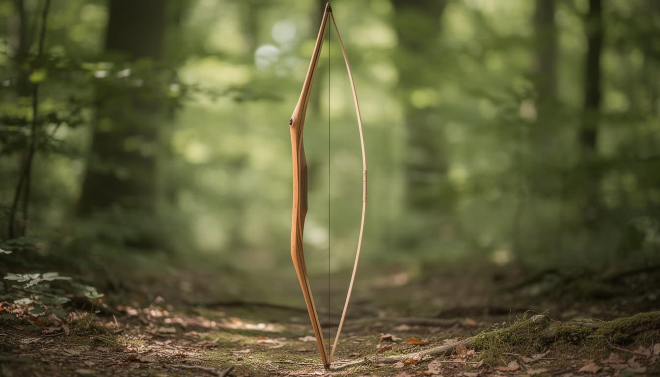 Traditioneller Langbogen aus Holz