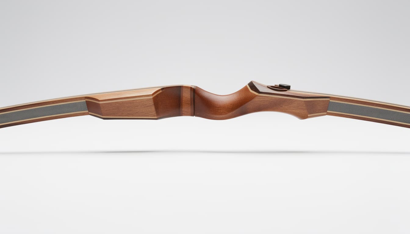 Recurvebogen aus Holz und Fiberglas